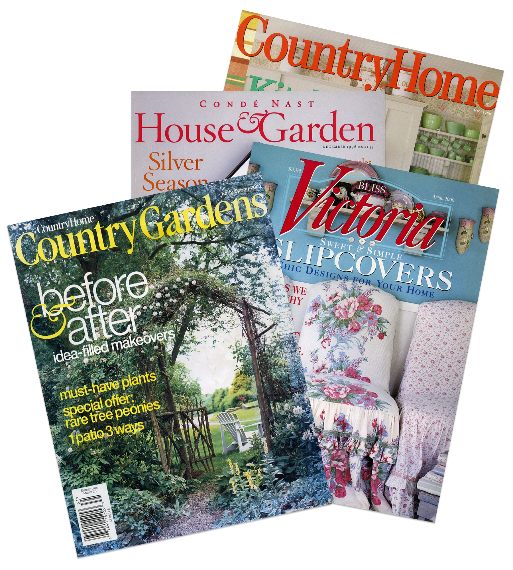 Magazine covers spread